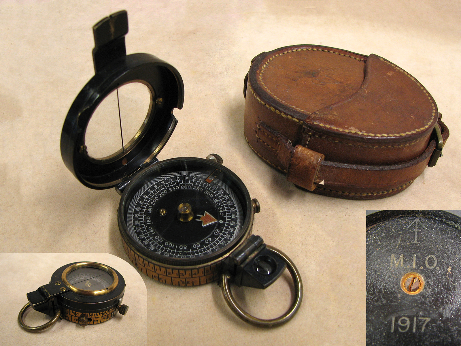 Rare WW1 Francis Barker Mk VII marching compass made for the Indian Army